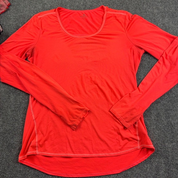 ATHLETA Women’s Pink/Orange Long Sleeve Athletic Shirt Style #964344 size: Large - Picture 1 of 11